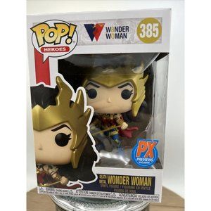 Funko Pop! DC Heroes: DEATH METAL WONDER WOMAN (Exclusive) #385 + Protector